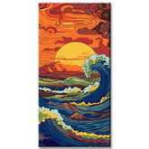 Paint by Numbers Painting Sunset by The Sea